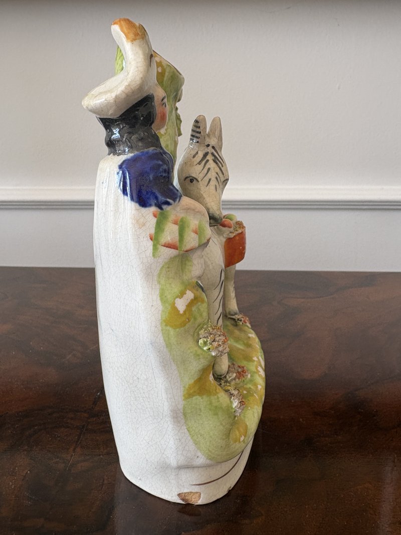 Antique Victorian Staffordshire Flatback Figure - Image 6